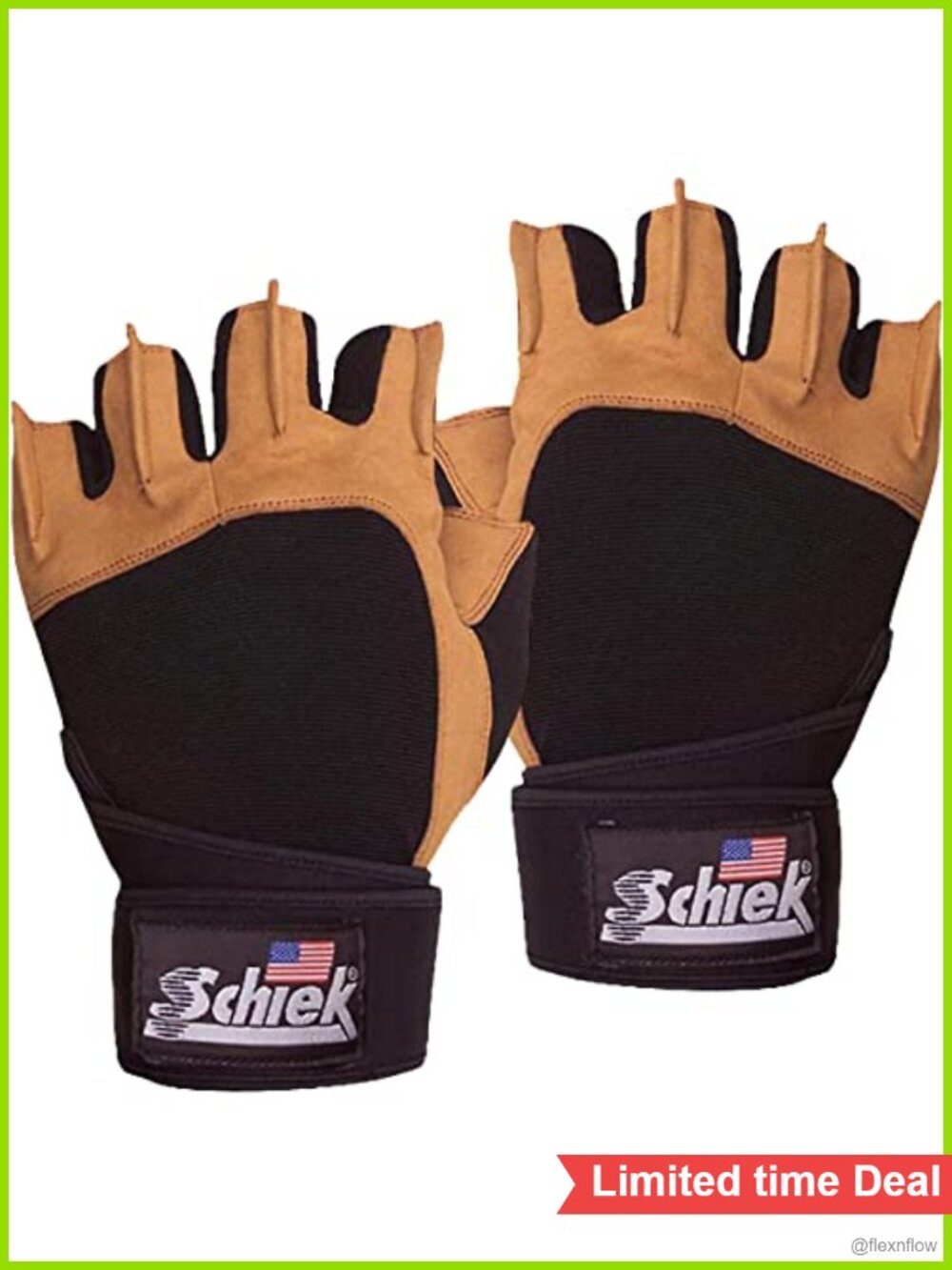 Weightlifting Gloves Faux Leather Padded Palms Wrist Support Gym